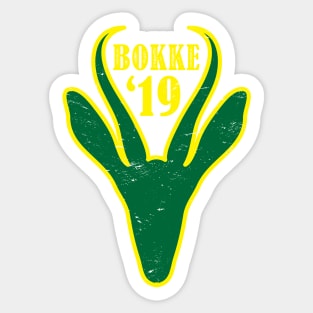 springbok Face South Africa 2019 Green & Gold Sticker